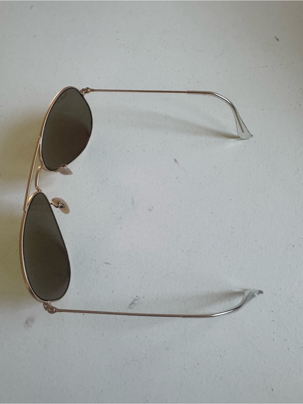 Ray-Ban Polarized Aviator Sunglasses Gold Pink Mirror Lenses + Case - Picture 3 of 8